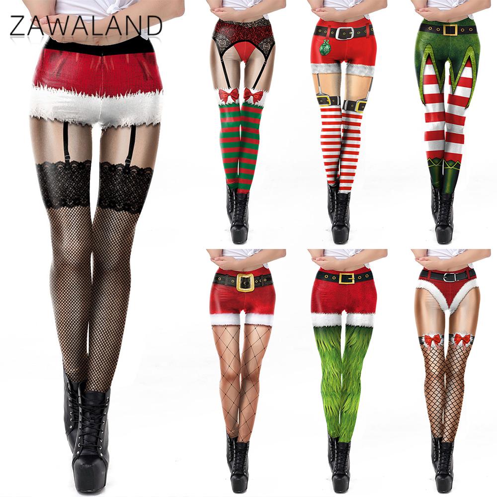 Women'S Red Accessories - 여성을위한 Zawaland 크리스마스 요가 레깅스 재미