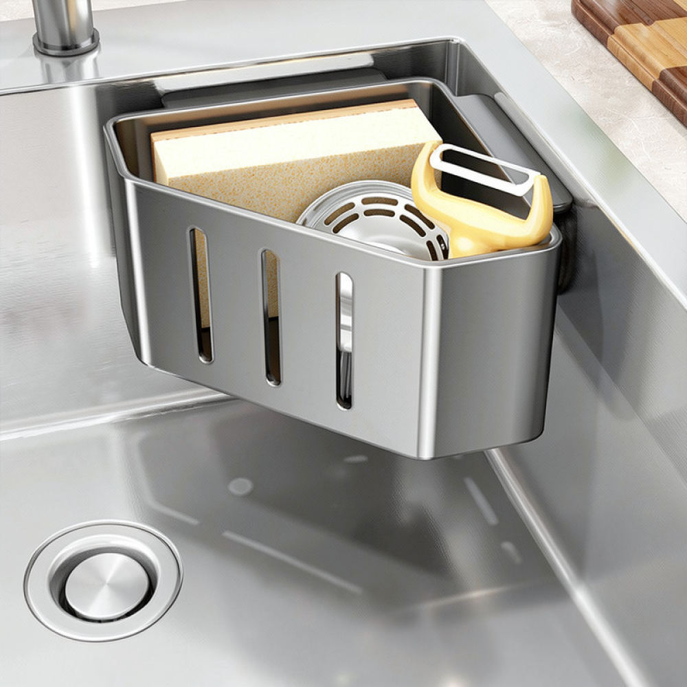 Women Kitchen Accessories - 벽걸이형 주방 싱크대 배수망, 흡착식 스펀지