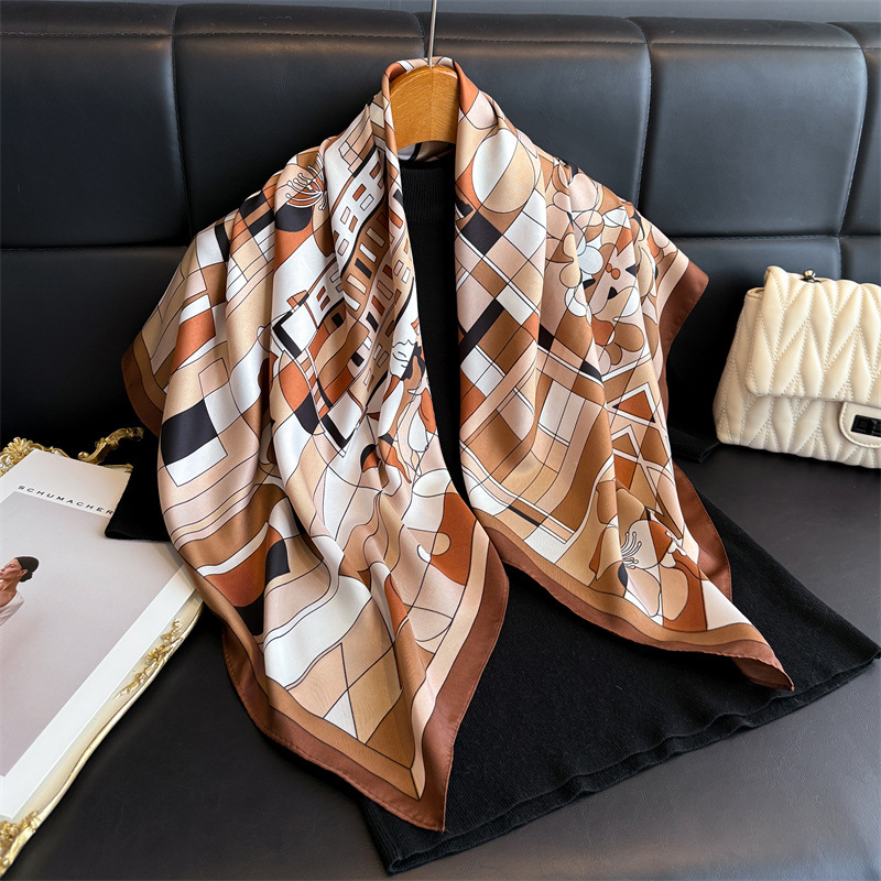 Silk Scarf Square - 2026 여성용 뉴 스퀘어 트윌 실크