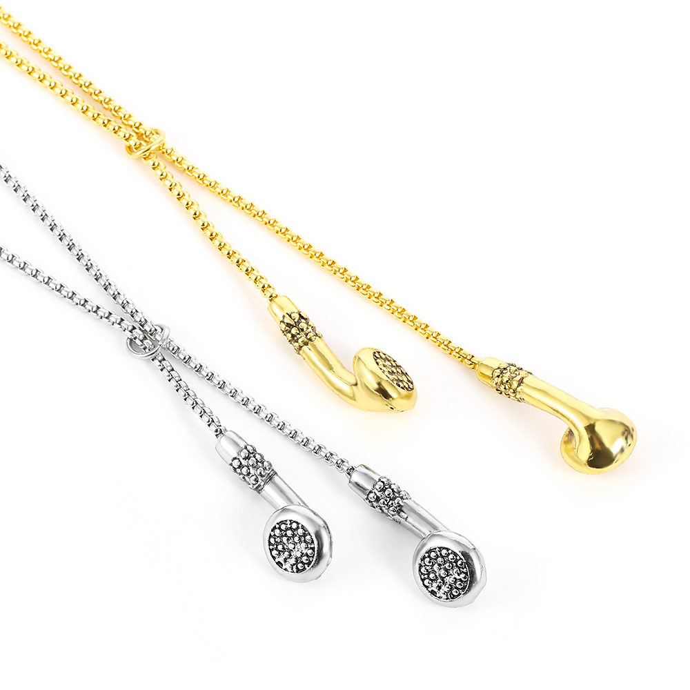 레트로 스타일의 독창적인 이어폰 모양 금속 목걸이, 개 - Women'S Accessories Clothing 리뷰 및 가격