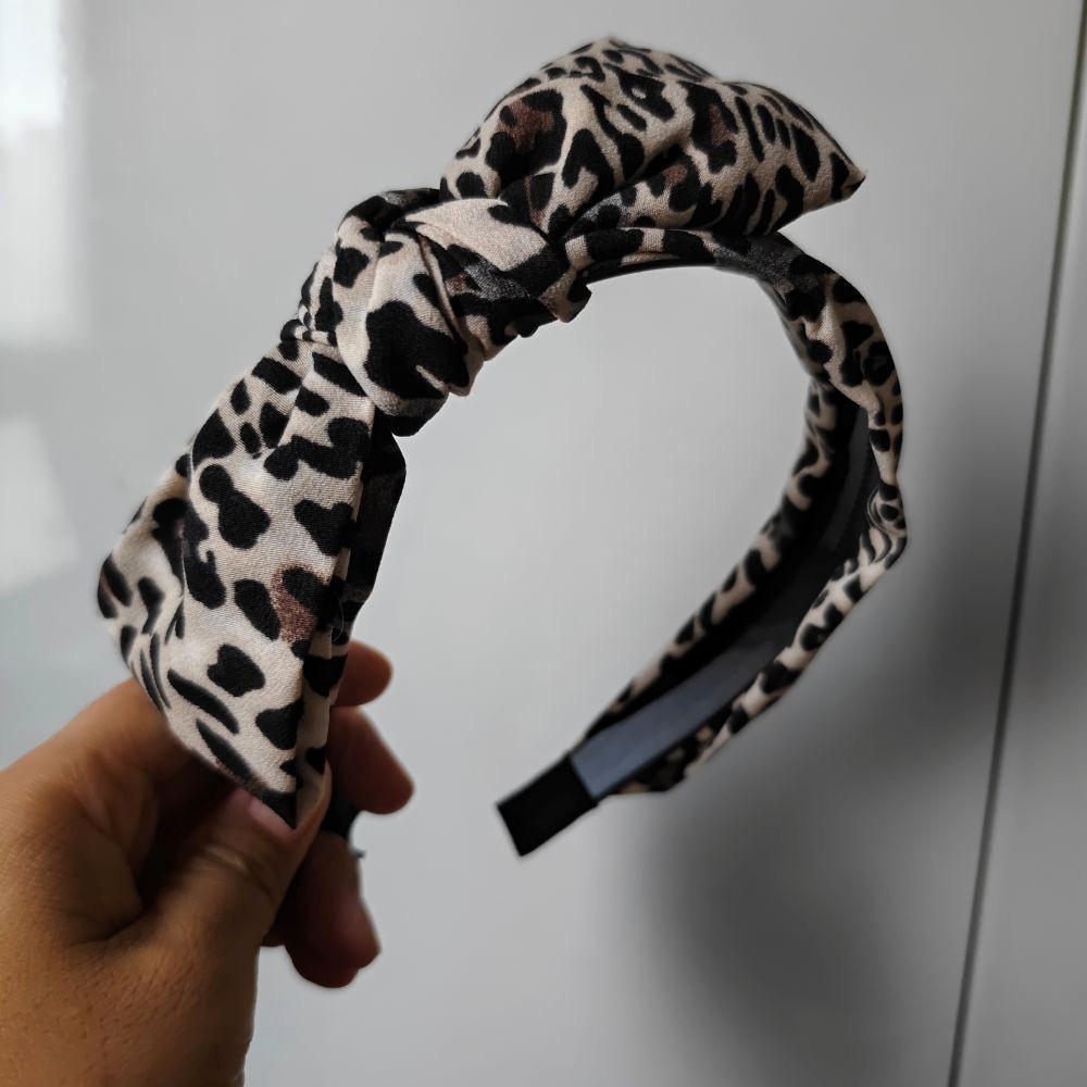 레오파드 무늬 헤어밴드, 리본 장식, 십대 소녀들을 위 - Women Accessories Sale 리뷰 및 가격